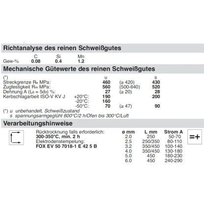 Böhler Stabelektrode EV 50 2,5 Mm X 250 Mm 2,9 Kg 4 Böhler Stabelektrode EV 50 2,5 Mm X 250 Mm 2,9 Kg – Bild 2