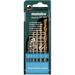 Metabo HSS-TiN-Bohrerkassette 6-teilig