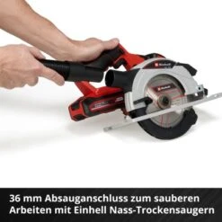 Einhell Power X-Change Akku-Handkreissäge TE-CS 18/165-1 Li Solo -Heimwerkzeuge Geschäft 4006825647556 2171 10