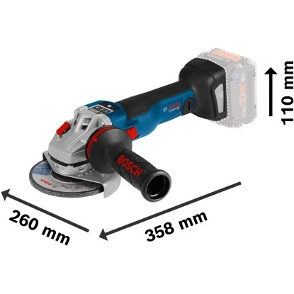 Bosch Professional Akku-Winkelschleifer GWS 18 V-10 SC M. Akkus & GAL In L-Boxx 5 Bosch Professional Akku-Winkelschleifer GWS 18 V-10 SC M. Akkus & GAL In L-Boxx – Bild 3