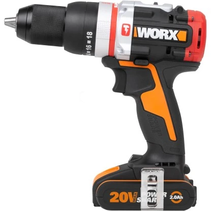 Worx 18 V Akku-Schlagbohrschrauber Mit Hammerfunktion - WX354,inkl. 2 Ah Akku 4 Worx 18 V Akku-Schlagbohrschrauber Mit Hammerfunktion - WX354,inkl. 2 Ah Akku – Bild 2