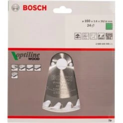 Bosch Kreissägeblatt Optiline Wood 160 Mm X 16 Mm -Heimwerkzeuge Geschäft 793257 3058 1
