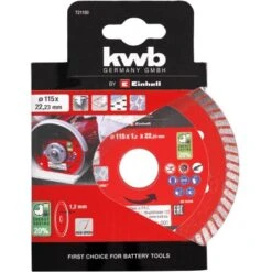 Kwb By Einhell Diamant-Trennscheibe Dünn 115 X 1,2 Mm -Heimwerkzeuge Geschäft 846198 2171 02