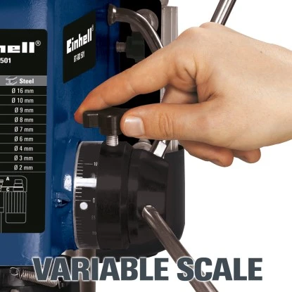 Einhell Säulenbohrmaschine BT-BD501 Mit 9-facher Drehzahlabstufung 500 W 7 Einhell Säulenbohrmaschine BT-BD501 Mit 9-facher Drehzahlabstufung 500 W – Bild 5