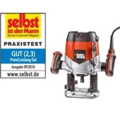 Black & Decker Black+Decker Oberfräse 1.200 W KW900E -Heimwerkzeuge Geschäft 9510876 picture 1